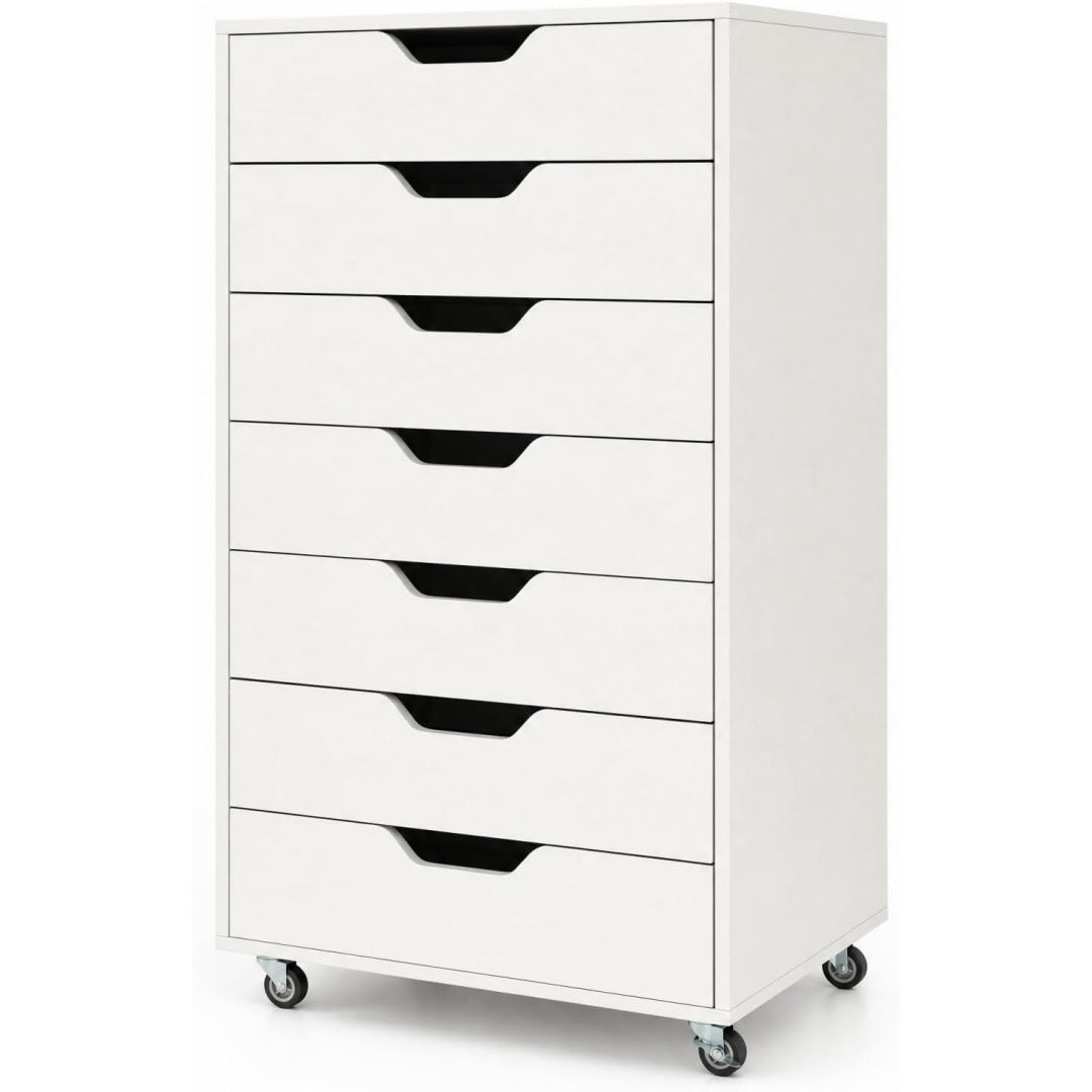 Une touche de caractere, commode avec tiroirs, avec portes dans un ton blanc et vert