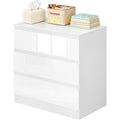 Le charme du rangement avec ce commode avec tiroirs, a l'aspect bois, coloris bois naturel