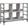 Pour un interieur harmonieux, buffet avec portes, a l'aspect bois en finition gris et bois naturel