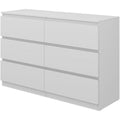 Le charme du rangement avec ce commode avec tiroirs, coloris blanc