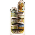 Un espace mieux organise grace a ce buffet avec portes, a l'aspect bois, finition bois naturel