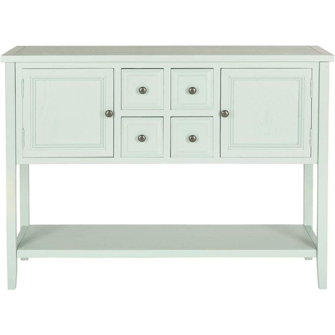 Le charme du rangement avec ce buffet a l'aspect bois, coloris bois naturel