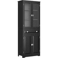 Pour un interieur harmonieux, buffet avec tiroirs, avec portes en finition noir et beige