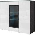 Pour un interieur harmonieux, buffet avec portes, avec etageres en finition non determine